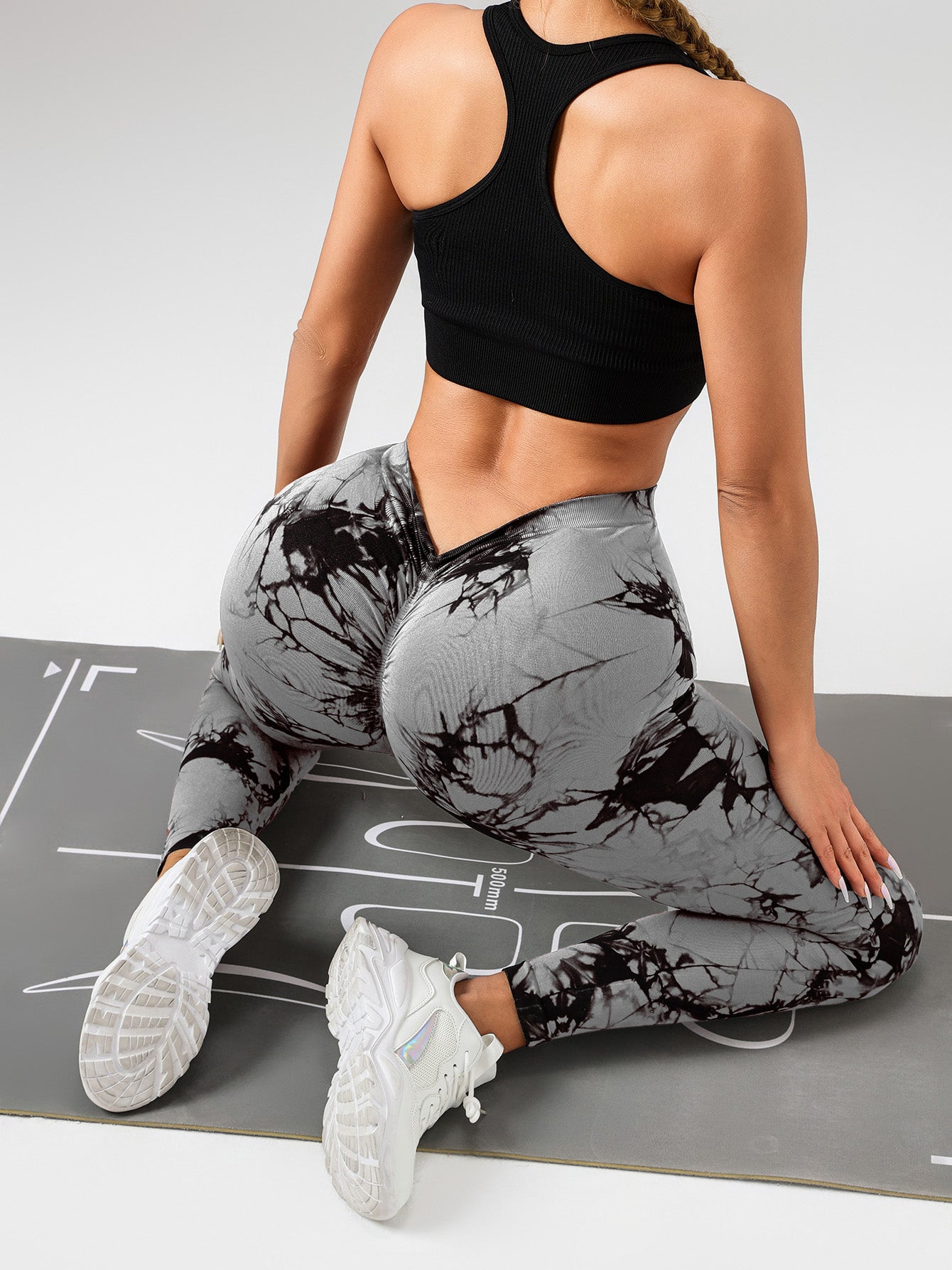 Tie Dye Leggings, Butt Lifting High Stretch Casual Fitness Yoga Pants