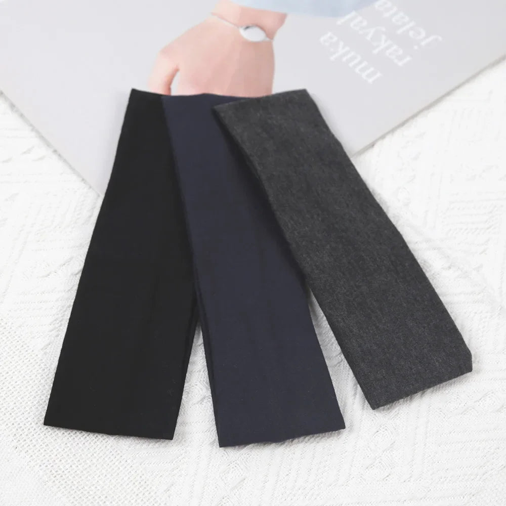 3Pcs Elastic Solid Color Hair Bands for Women and Men Hairband Running Fitness Sports Yoga Headbands Girls Head Band Accessories
