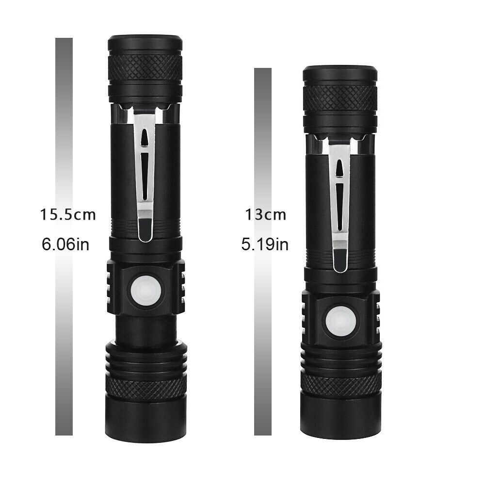Rechargeable Super LED Zoomable Tactical Flashlight