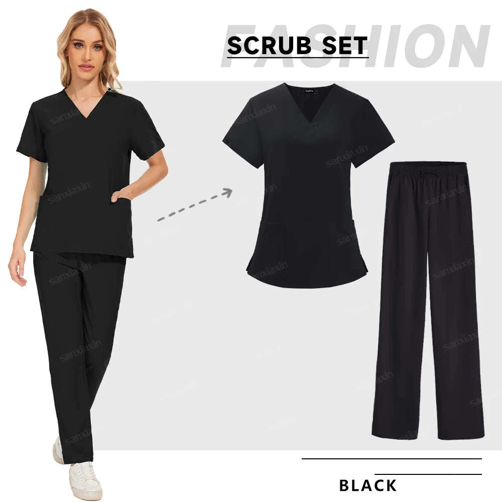 Women Nurse Uniform Medical Scrubs