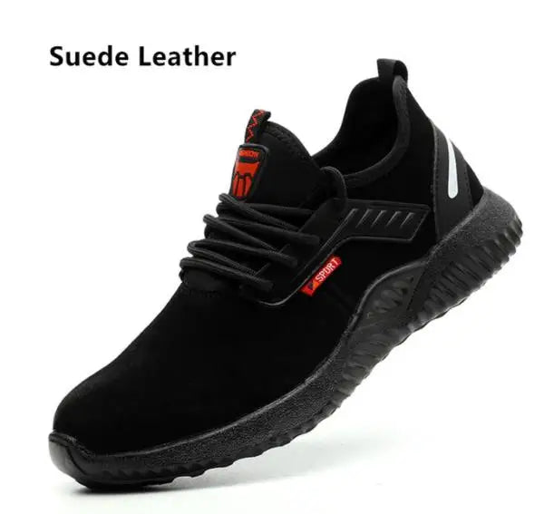 Work Safety Anti-Smashing Steel Toe Shoes Puncture Proof Lightweight for Men and Women