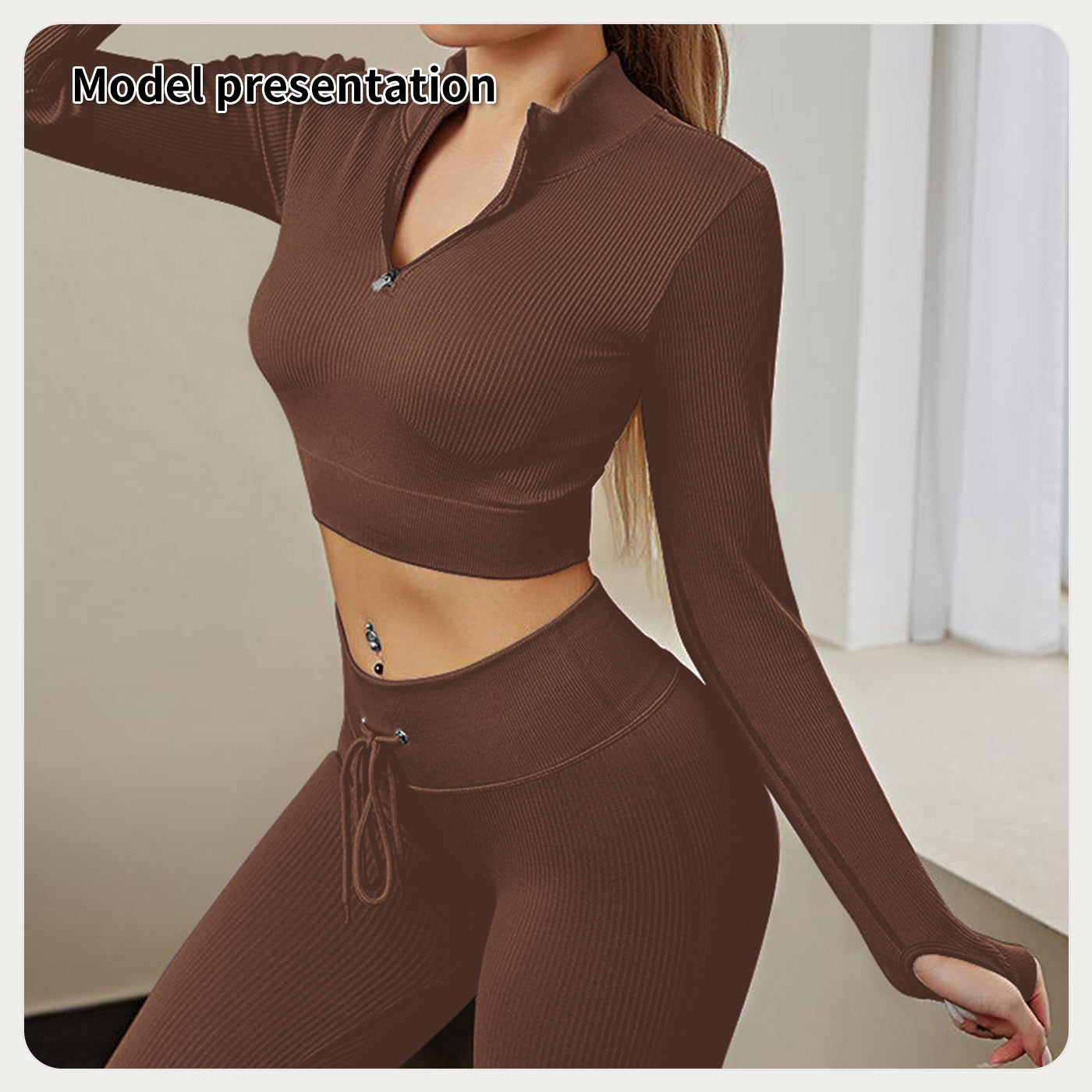 Yoga Ready Aerobic Style 2pc Lounge Workout Set