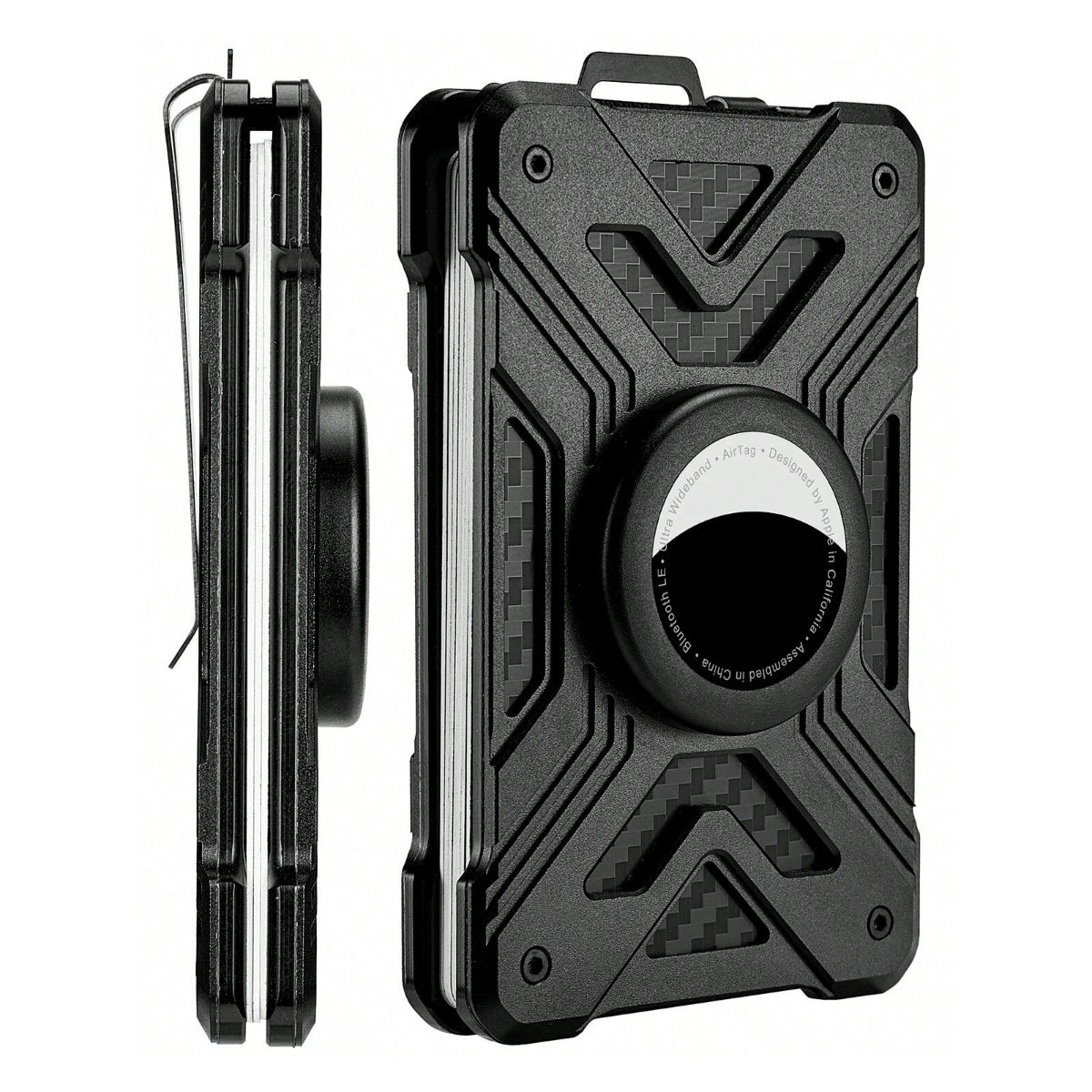Airtag Slim with RFID Blocking Metal Tactical Wallet Money Clip
