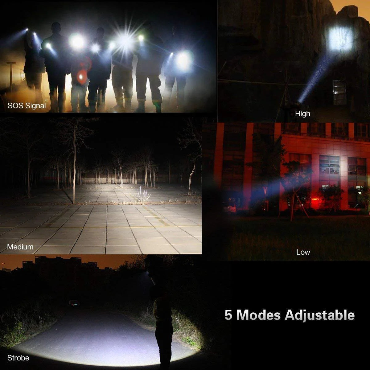 Super LED Zoomable Tactical Flashlight