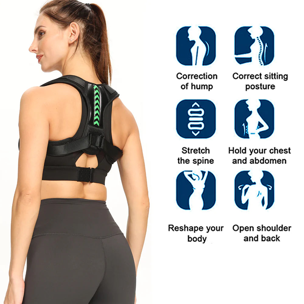 Posture Corrector Brace Belt - Shoulder & Back Pain Support