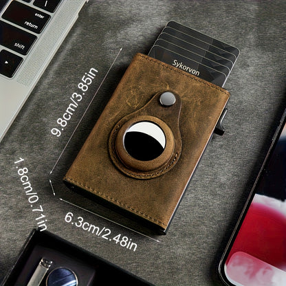 Airtag RFID Smart Pop-Up Slim Card Holder Wallet