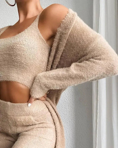 3PC Fuzzy Fleece Lounge 