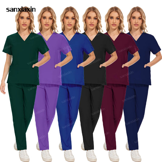 Women Nurse Uniform Medical Scrubs