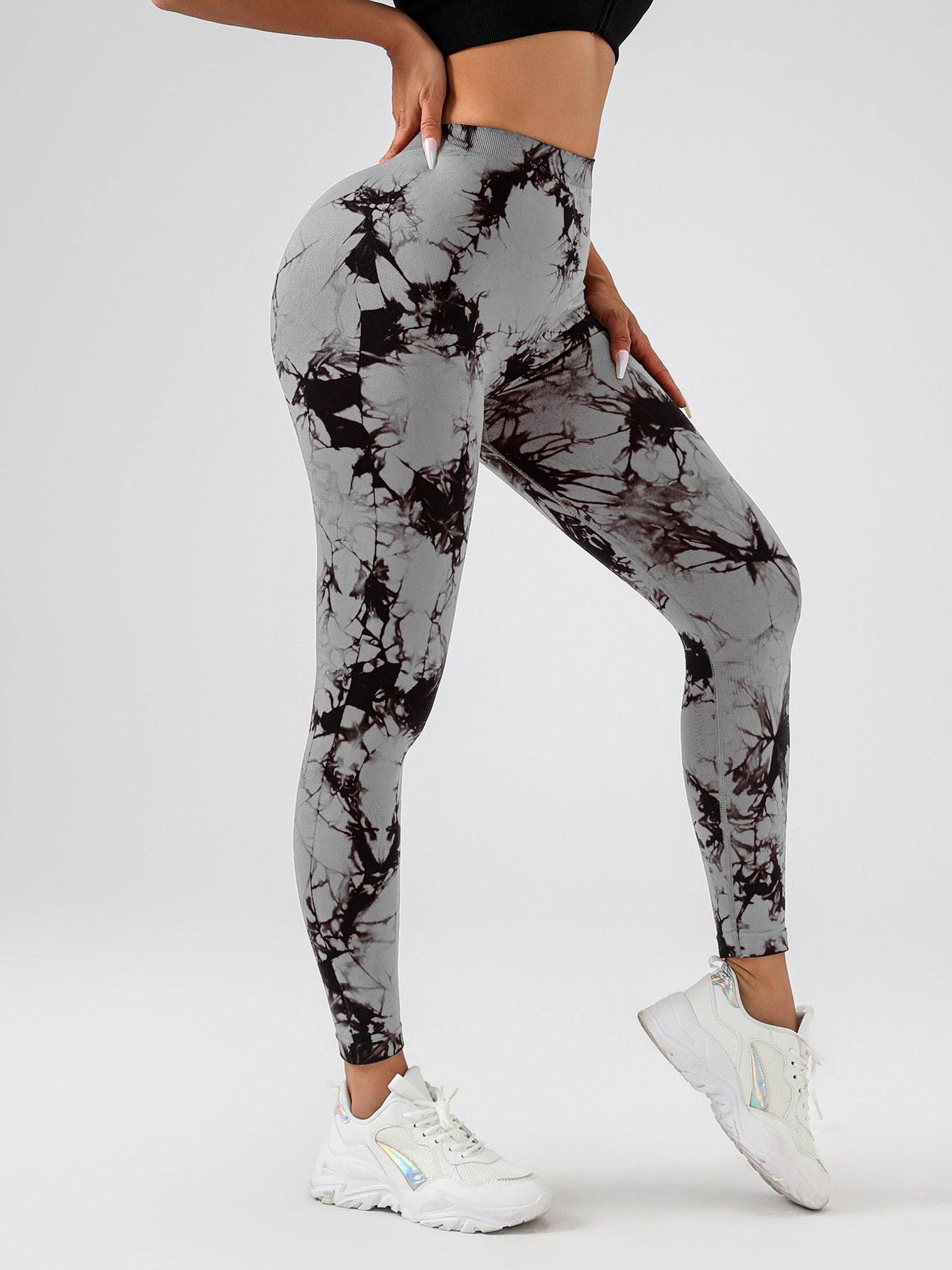 Tie Dye Leggings, Butt Lifting High Stretch Casual Fitness Yoga Pants