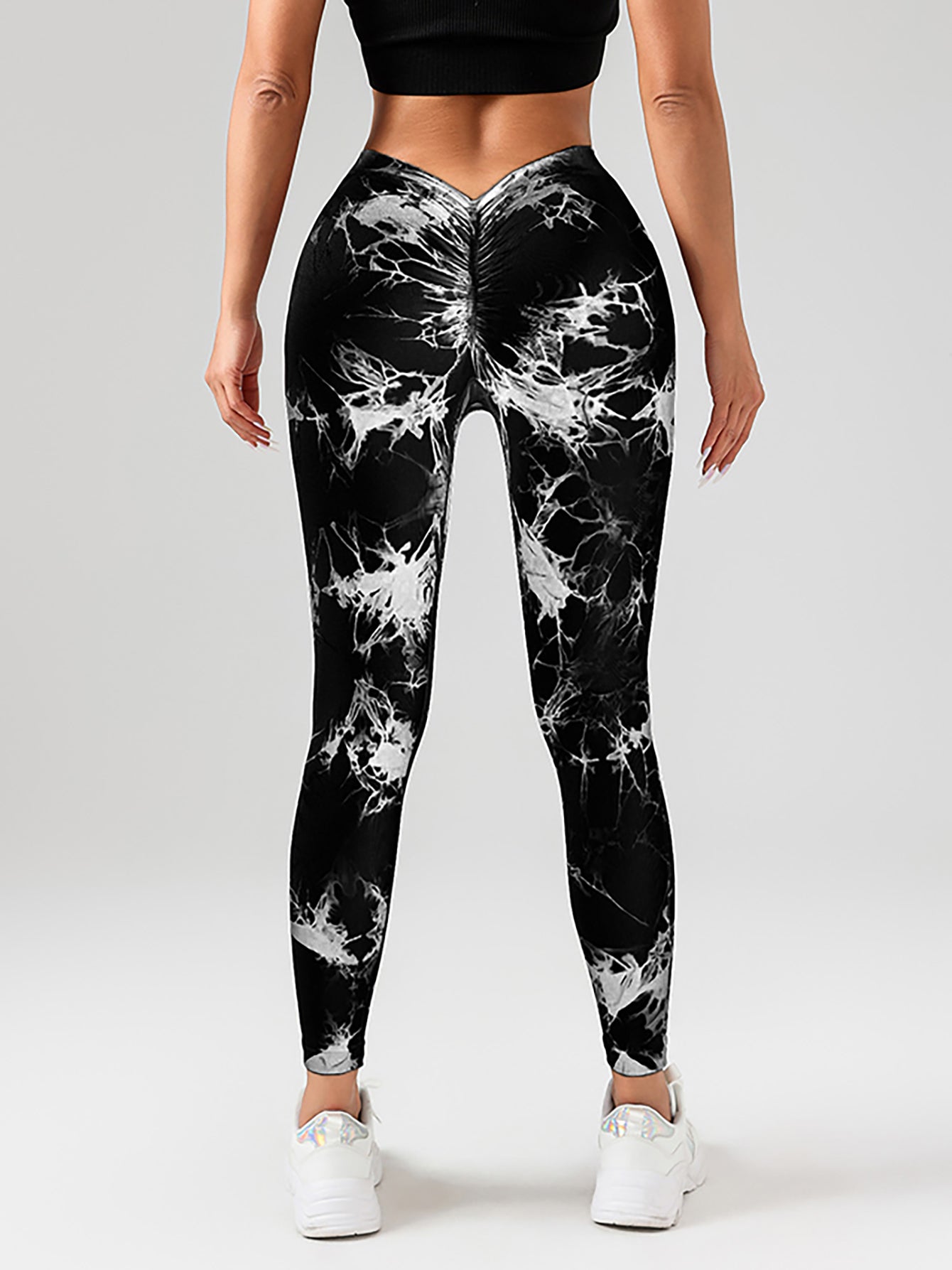 Tie Dye Leggings, Butt Lifting High Stretch Casual Fitness Yoga Pants
