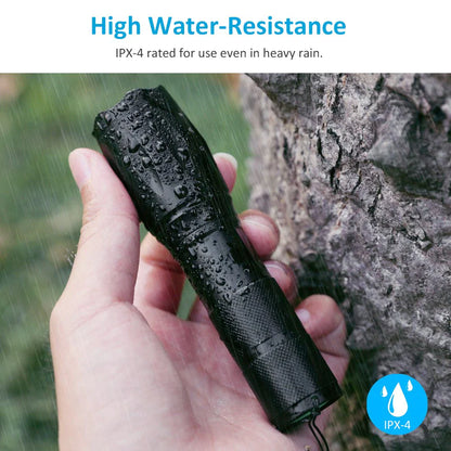 Super LED Zoomable Tactical Flashlight 