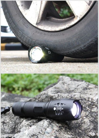 Super LED Zoomable Tactical Flashlight 