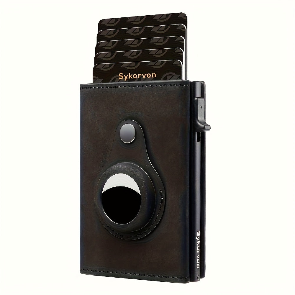 Airtag RFID Smart Pop-Up Slim Card Holder Wallet