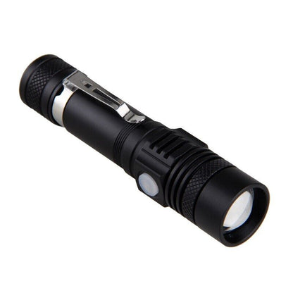 Rechargeable Super LED Zoomable Tactical Flashlight 