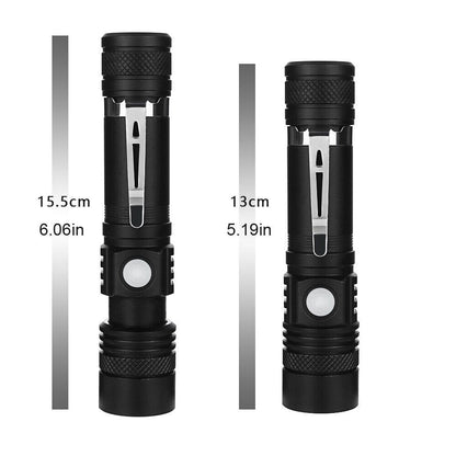 Rechargeable Super LED Zoomable Tactical Flashlight 