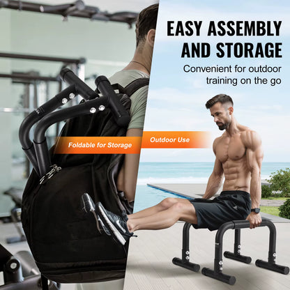 Fitness Stabilizer Push Up Bars Heavy Duty 500 Lb Capacity