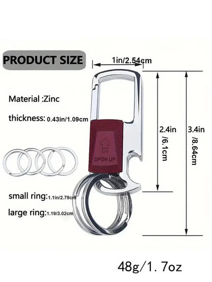 Beer Bottle Opener Metal Keychain 