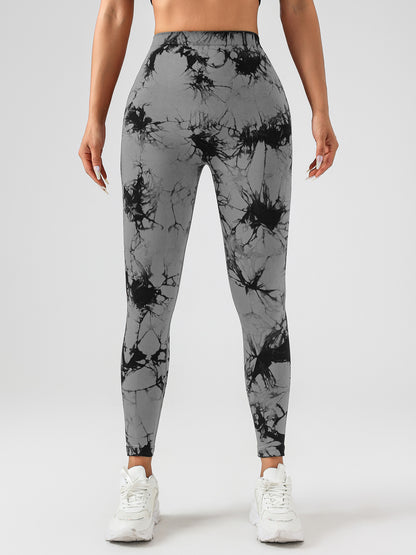 Waist Snatching High Fit Tie-Dye V Cut Leggings