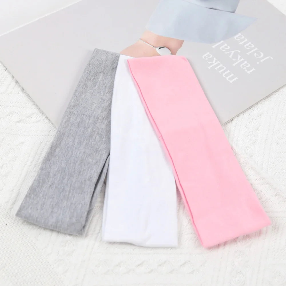 3Pcs Elastic Solid Color Hair Bands for Women and Men Hairband Running Fitness Sports Yoga Headbands Girls Head Band Accessories