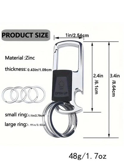 Beer Bottle Opener Metal Keychain 