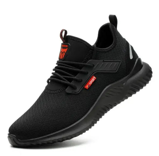 Work Safety Anti-Smashing Steel Toe Shoes Puncture Proof Lightweight for Men and Women 