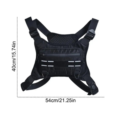 Sport Adjustable Running Vest with Phone Holder (Reflective)