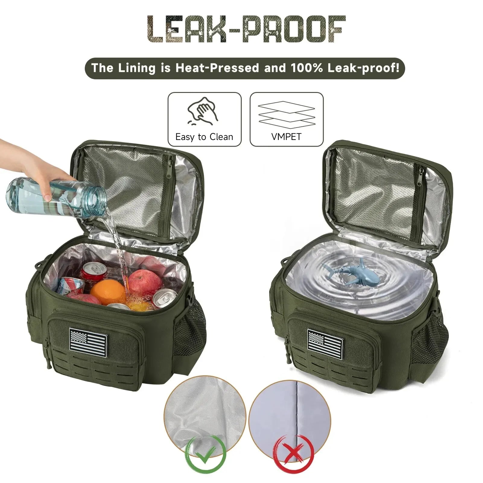 Leakproof Insulated Durable Thermal Cooler Bag 