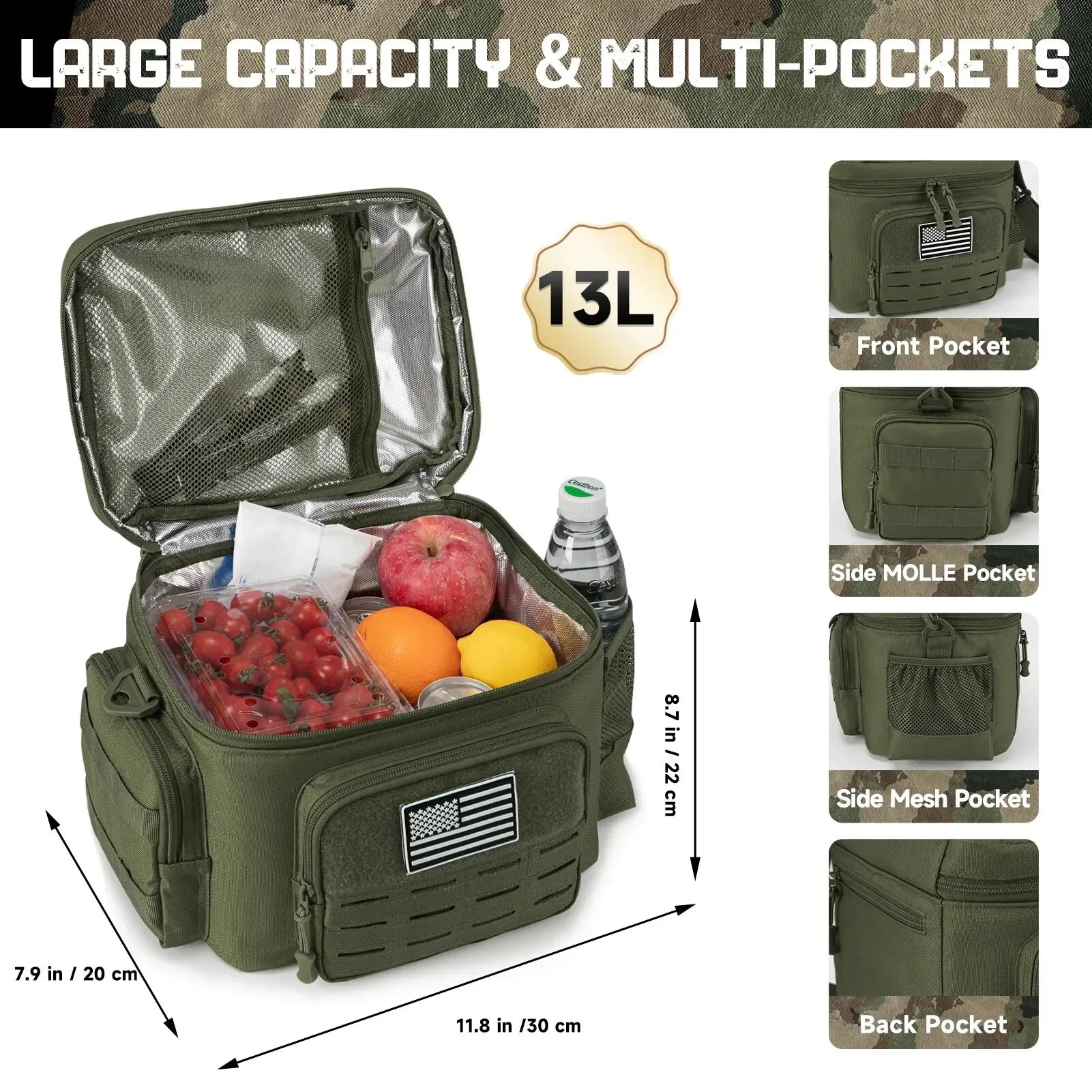 Leakproof Insulated Durable Thermal Cooler Bag 