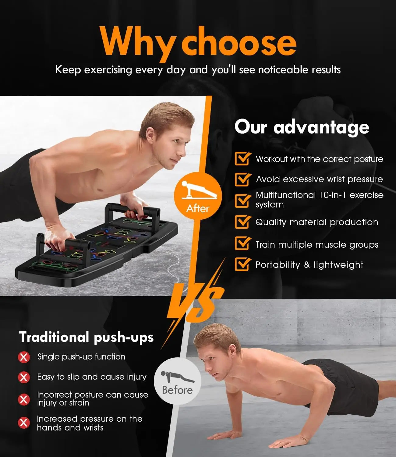 Portable Pilates Fitness Exercise Bar 