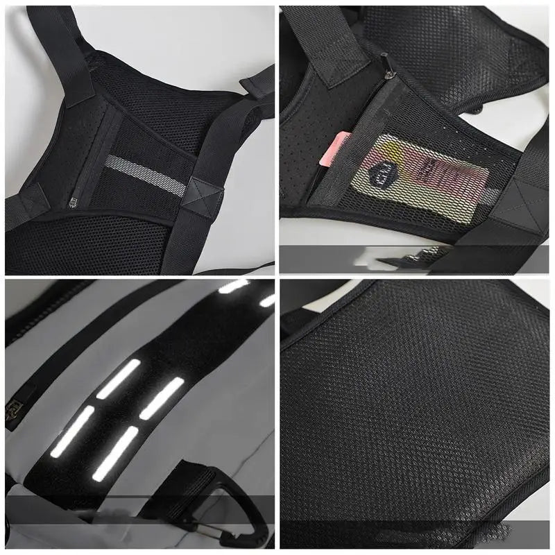 Sport Adjustable Running Vest with Phone Holder (Reflective)