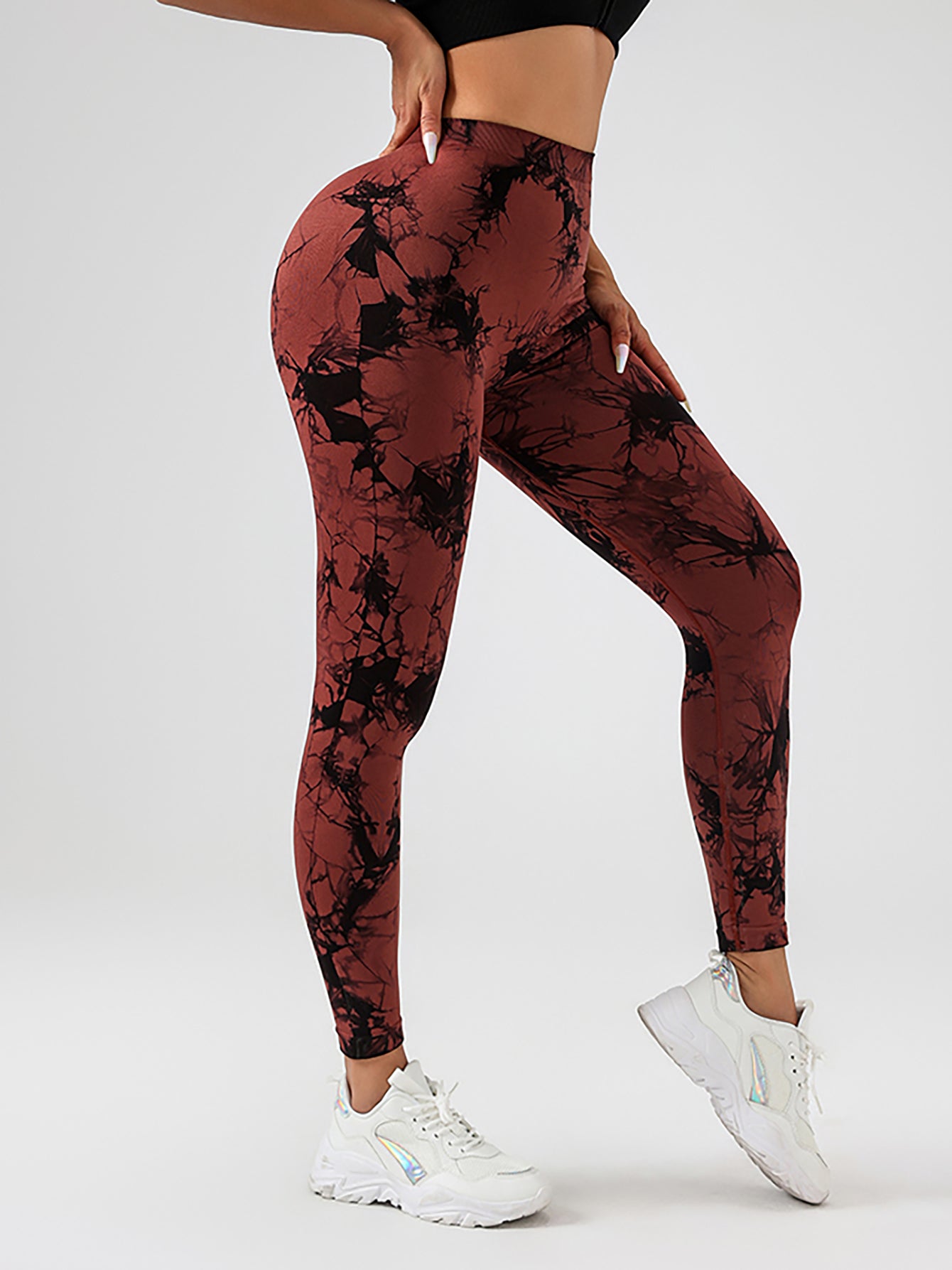 Tie Dye Leggings, Butt Lifting High Stretch Casual Fitness Yoga Pants