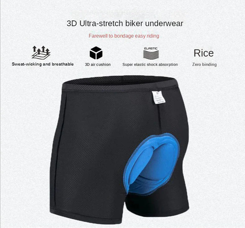 Protective Cycling Shorts - Sponge Gel 3D Padded