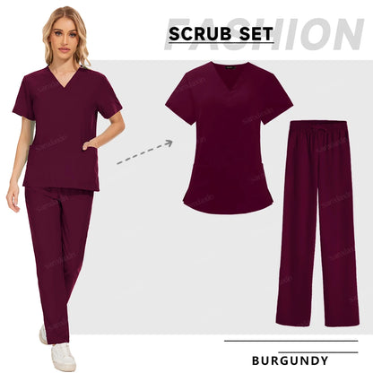 Women Nurse Uniform Medical Scrubs