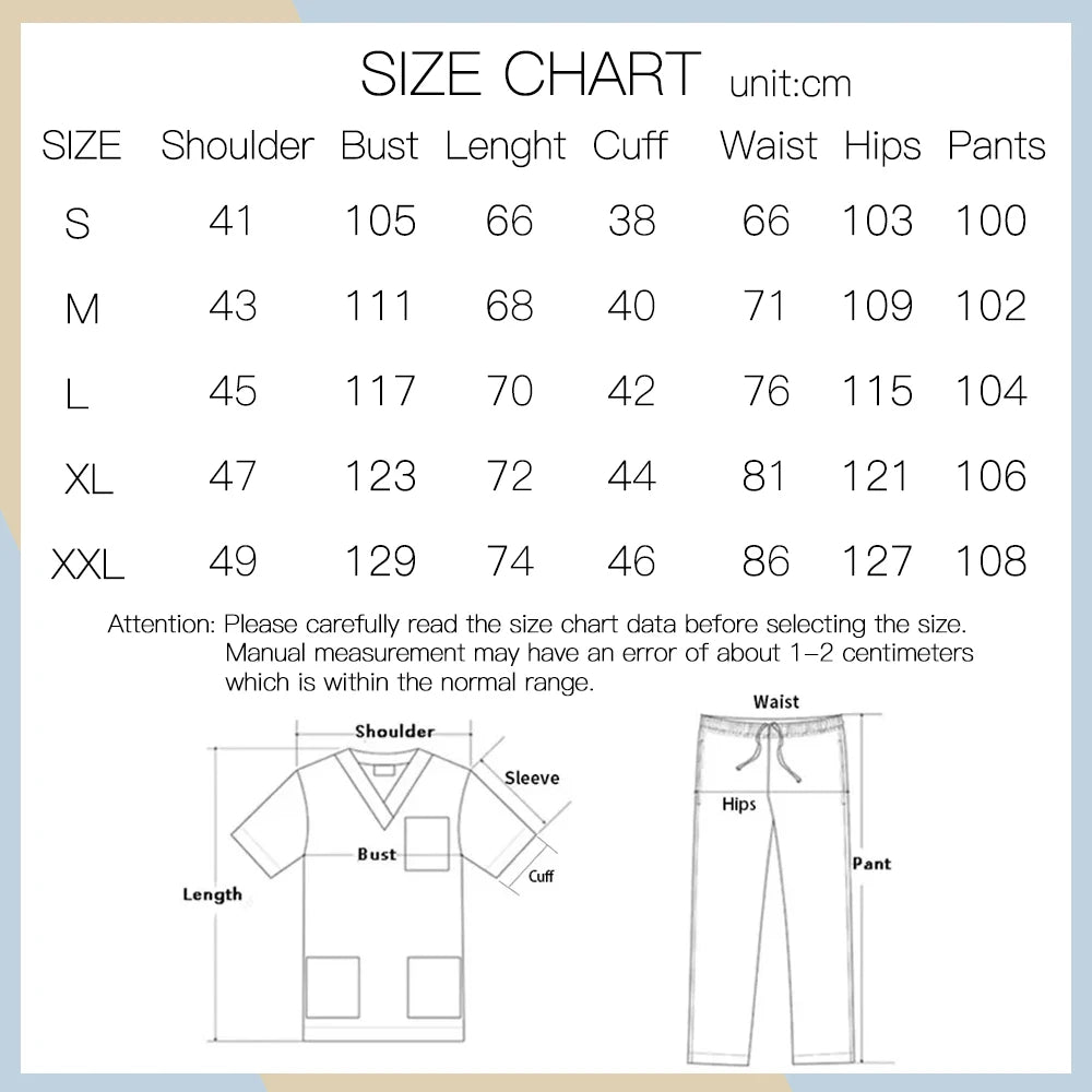 Women Nurse Uniform Medical Scrubs