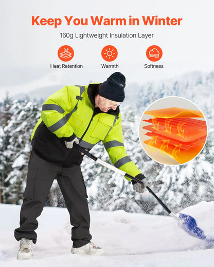 High Visibility Reflective Safety Jacket - Waterproof 