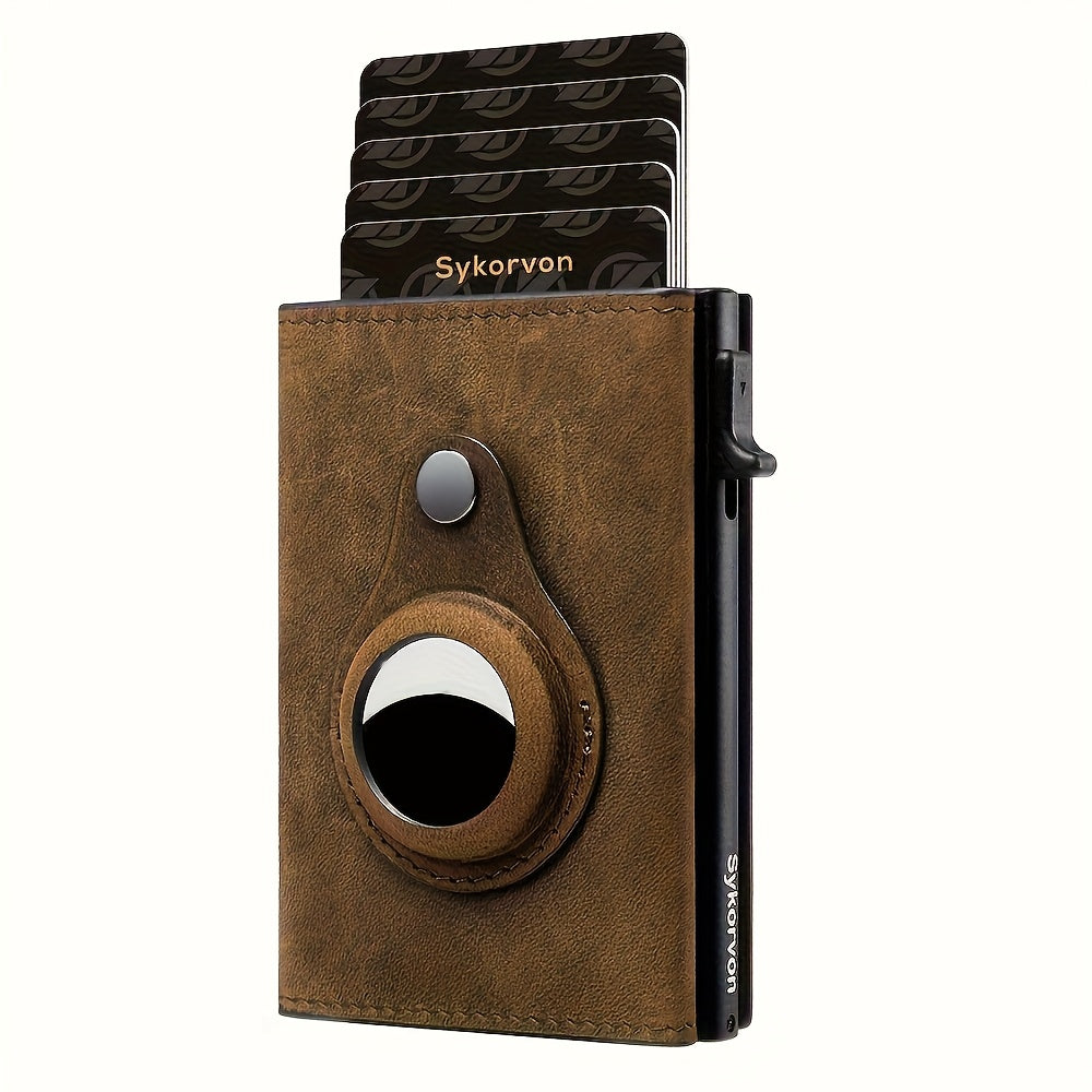 Airtag RFID Smart Pop-Up Slim Card Holder Wallet