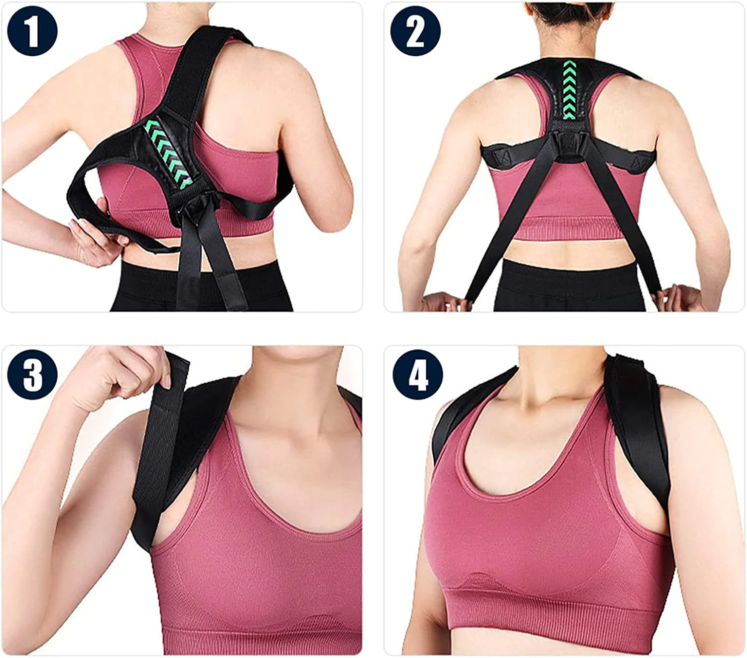 Posture Corrector Brace Belt - Shoulder & Back Pain Support