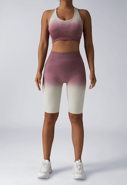 2 Piece Crop Tank Top Yoga Set