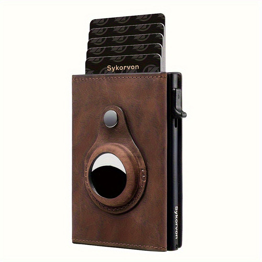 Airtag RFID Smart Pop-Up Slim Card Holder Wallet