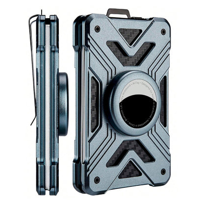 Airtag Slim with RFID Blocking Metal Tactical Wallet Money Clip