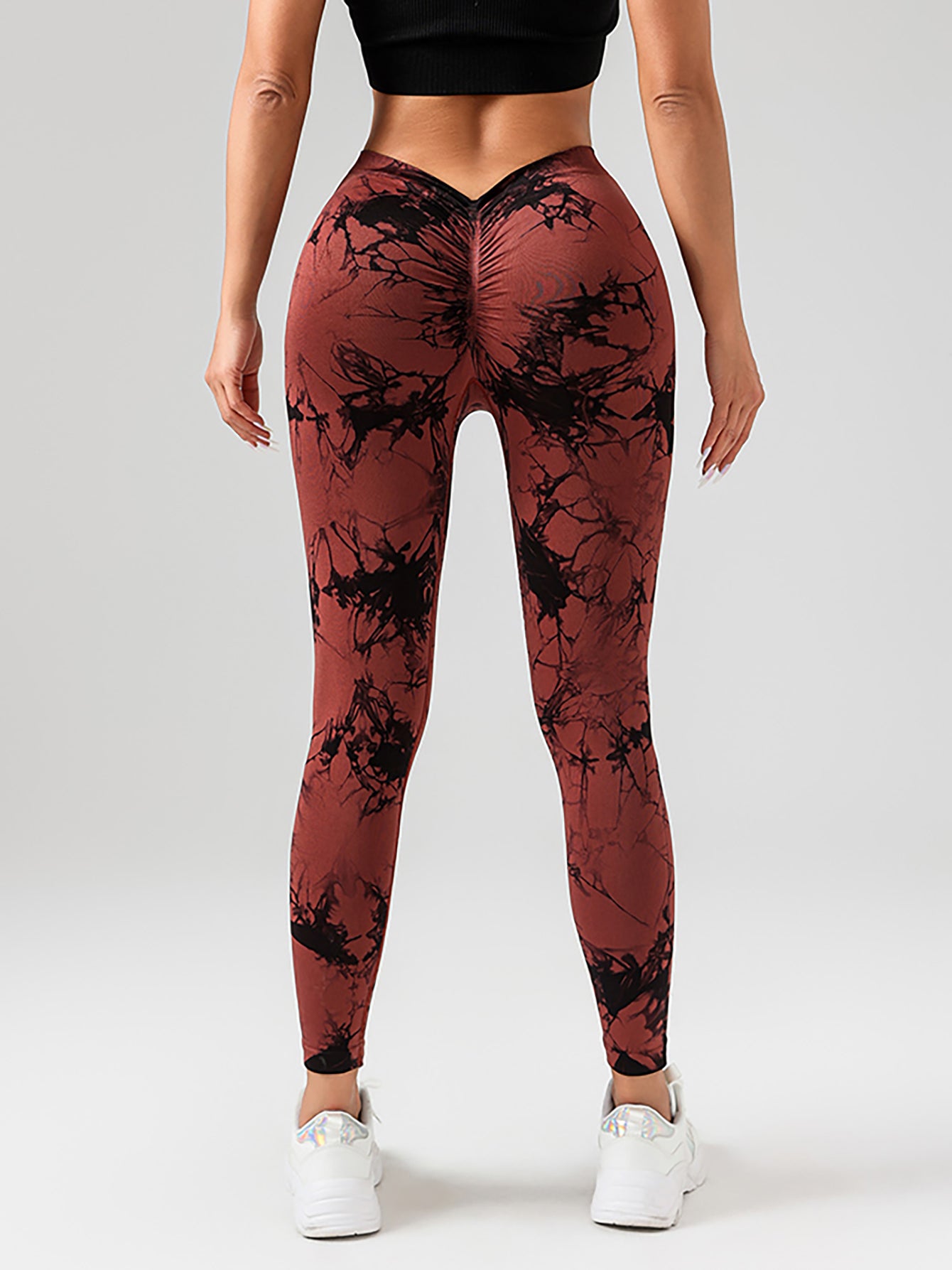 Tie Dye Leggings, Butt Lifting High Stretch Casual Fitness Yoga Pants