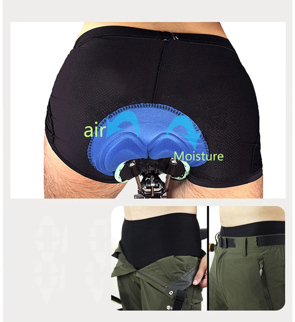 Protective Cycling Shorts - Sponge Gel 3D Padded
