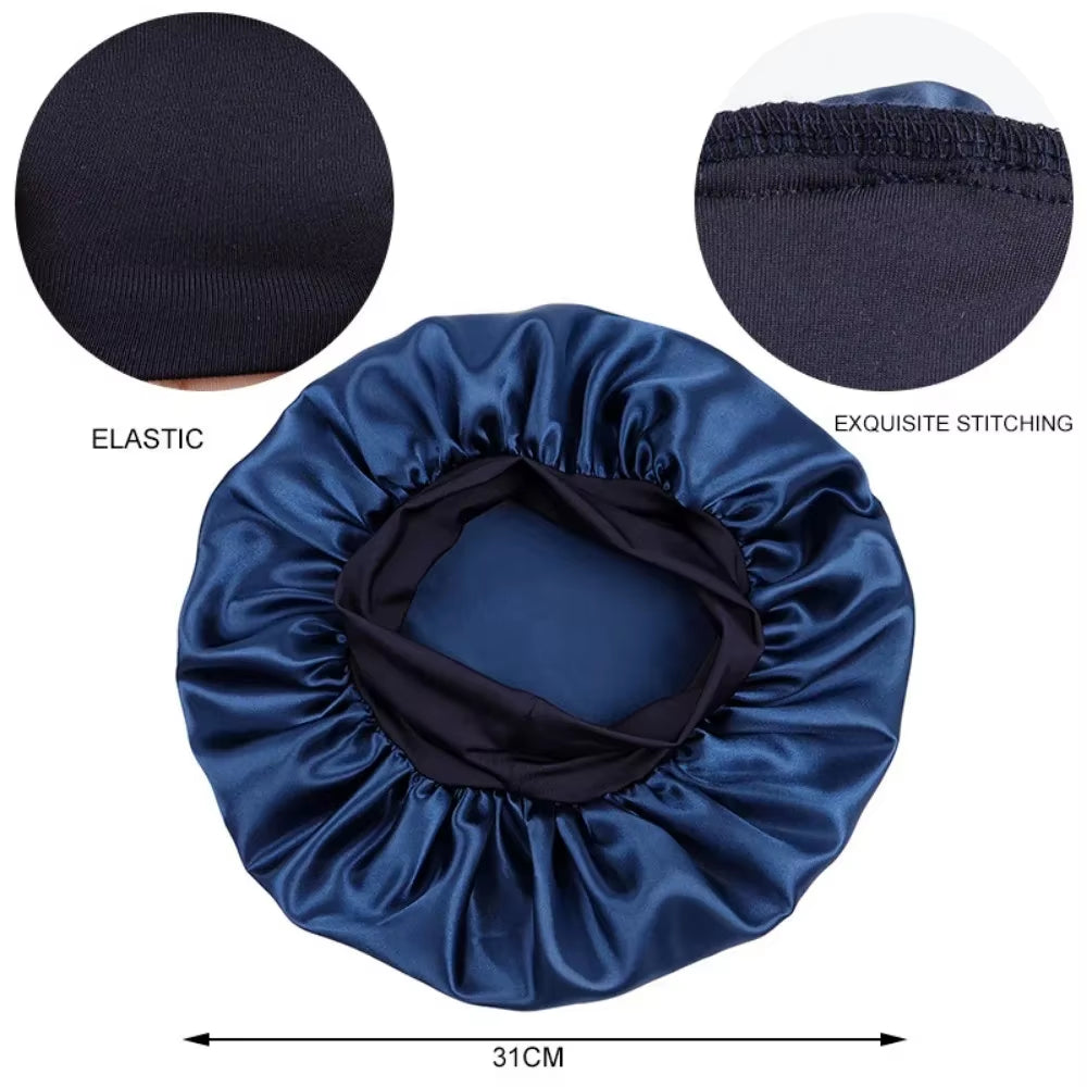 Popular Style Head Wrap Hair Protective Elastic Band Bonnet 