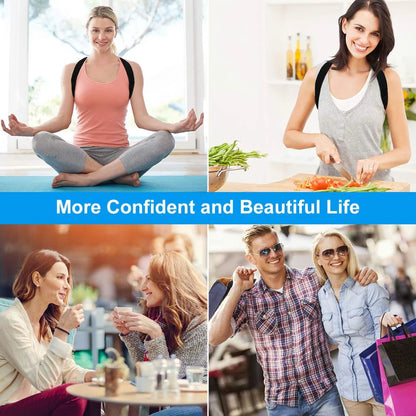 Posture Corrector Brace Belt - Shoulder & Back Pain Support