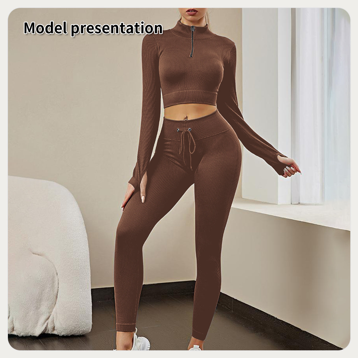Yoga Ready Aerobic Style 2pc Lounge Workout Set 