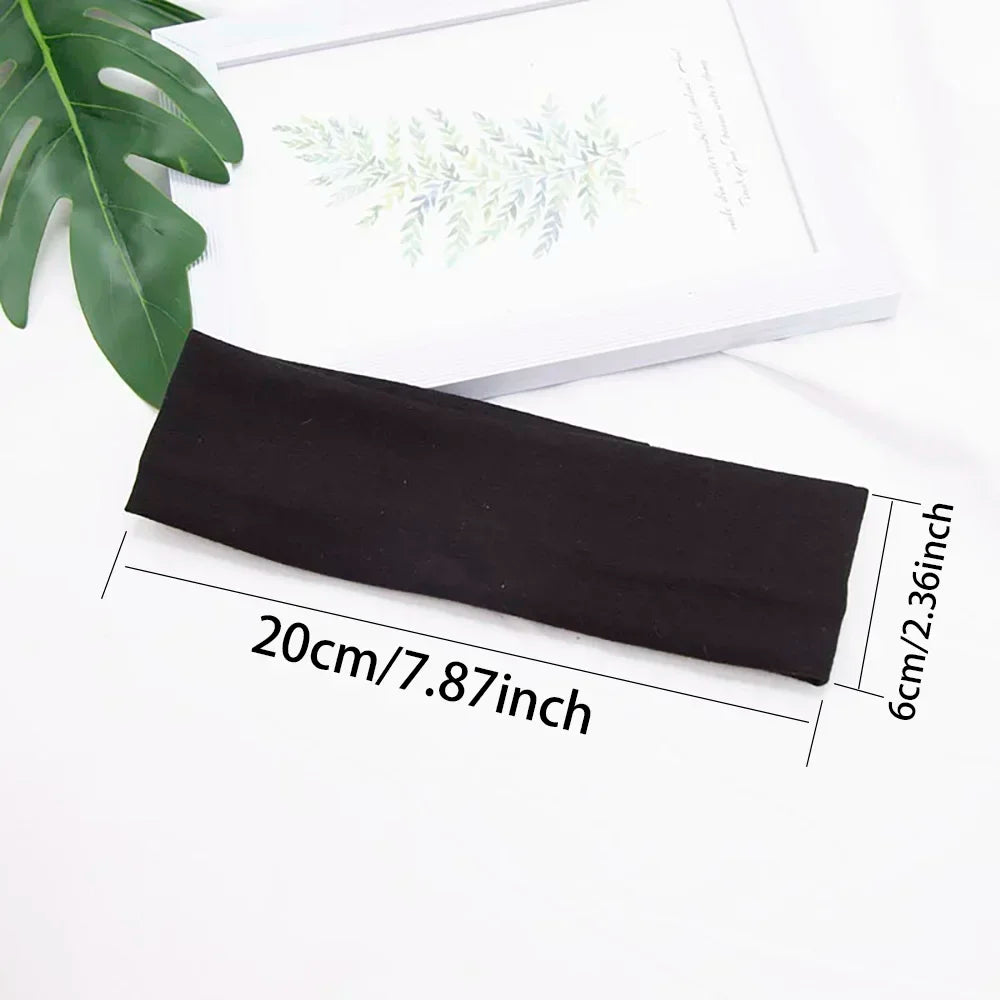 3Pcs Elastic Solid Color Hair Bands for Women and Men Hairband Running Fitness Sports Yoga Headbands Girls Head Band Accessories