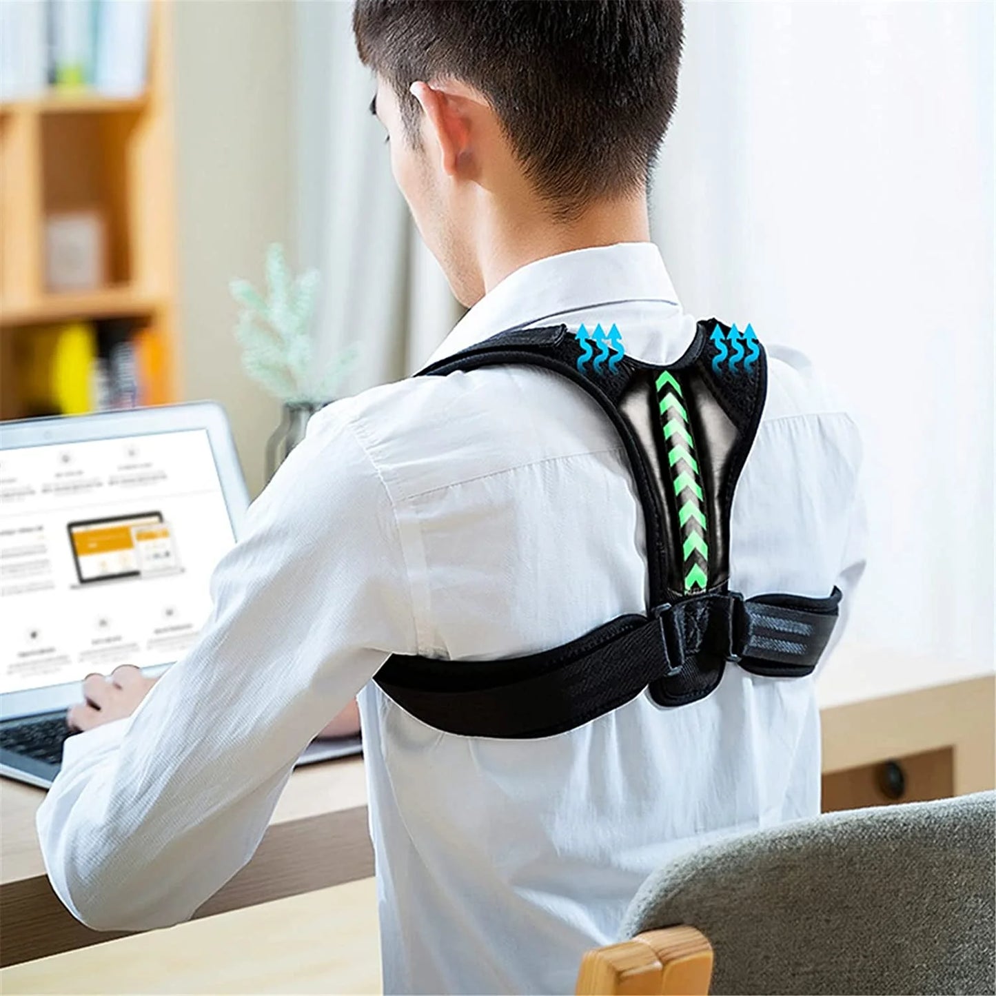 Posture Corrector Brace Belt - Shoulder & Back Pain Support