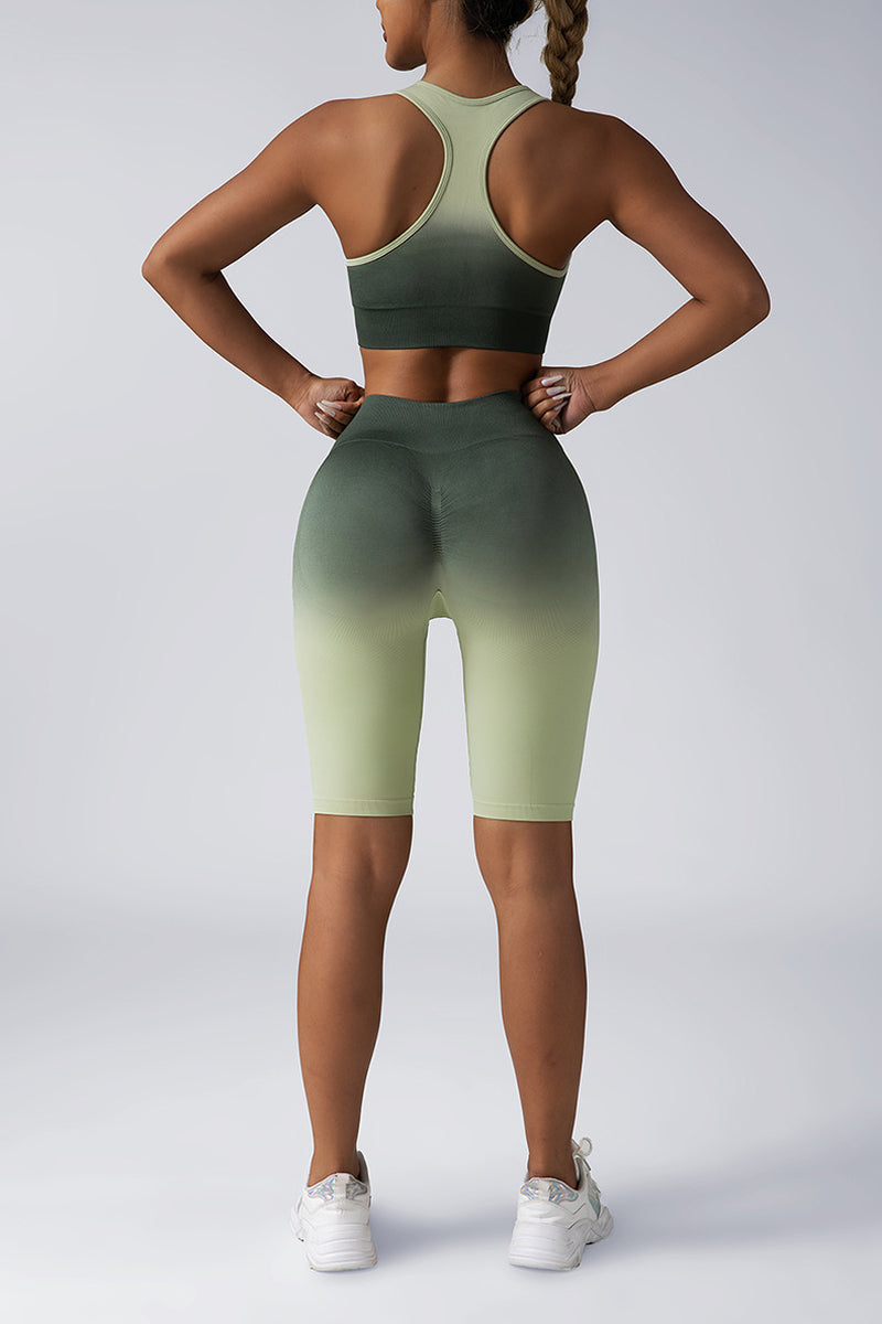 2 Piece Crop Tank Top Yoga Set