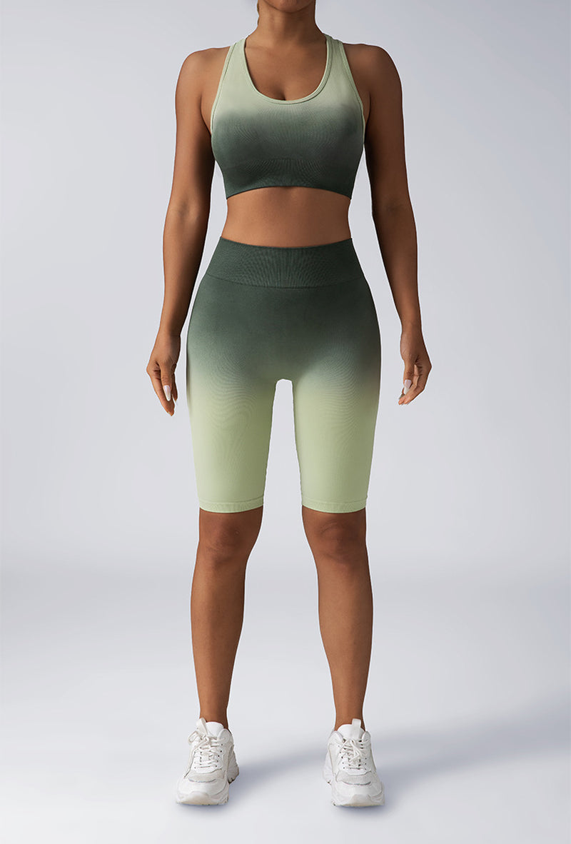 2 Piece Crop Tank Top Yoga Set